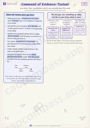 Command of Evidence: Textual revision notes, page 1 of 5