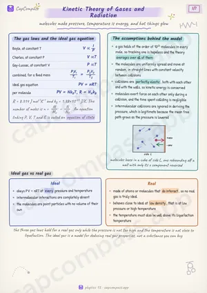 Kinetic Theory of Gases and Radiation revision notes, page 1 of 7