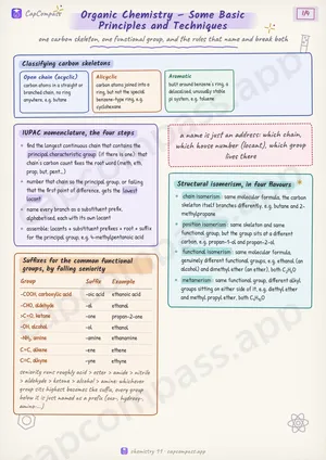 Organic Chemistry – Some Basic Principles and Techniques revision notes, page 1 of 4