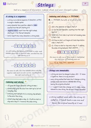 Strings revision notes, page 1 of 4